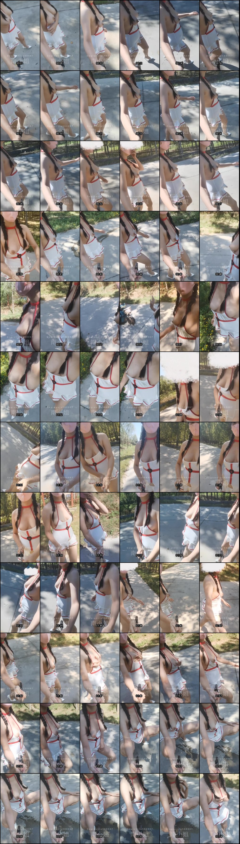 南小姐推特重口母狗：户外露奶自慰尿尿，厕所狂吃厕纸与垃圾桶避孕套精液