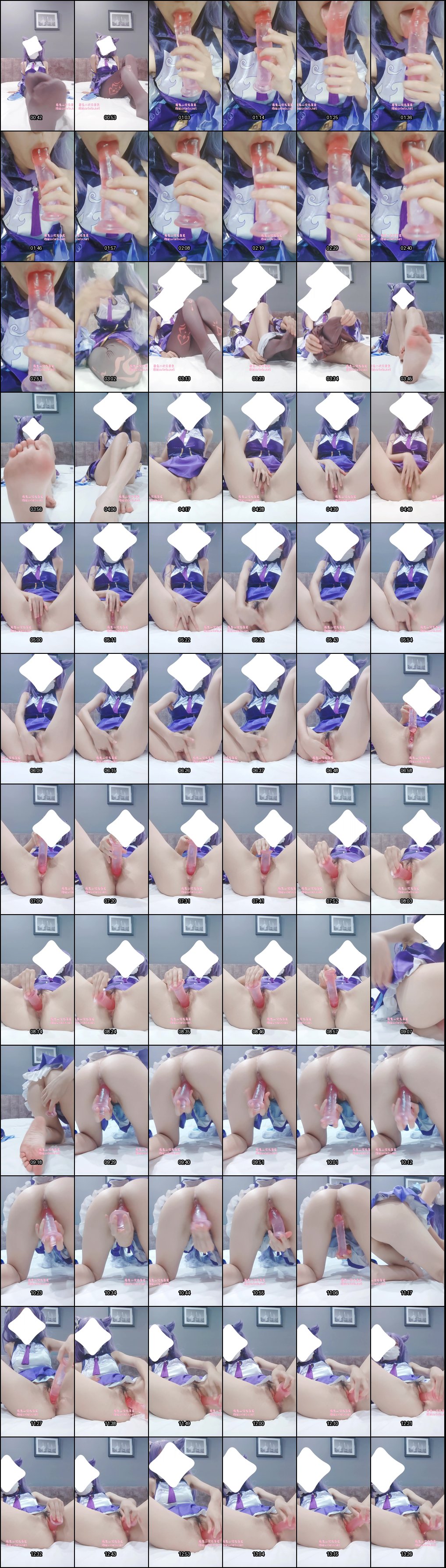 原神刻晴黑丝Cosplay！霉可可福利姬诱惑自慰秀