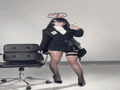 碧蓝档案调月莉音诱惑表演 - 半半子专属二次元福利