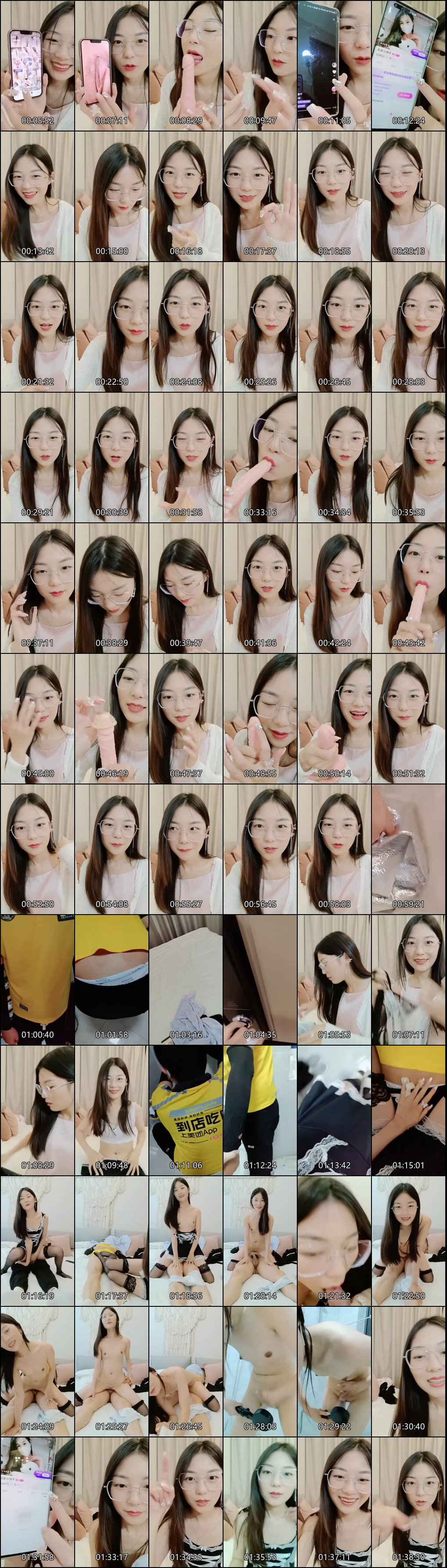 眼镜反差人妻主播勾搭外卖帅哥车震无套猛干直喷热精狂吞