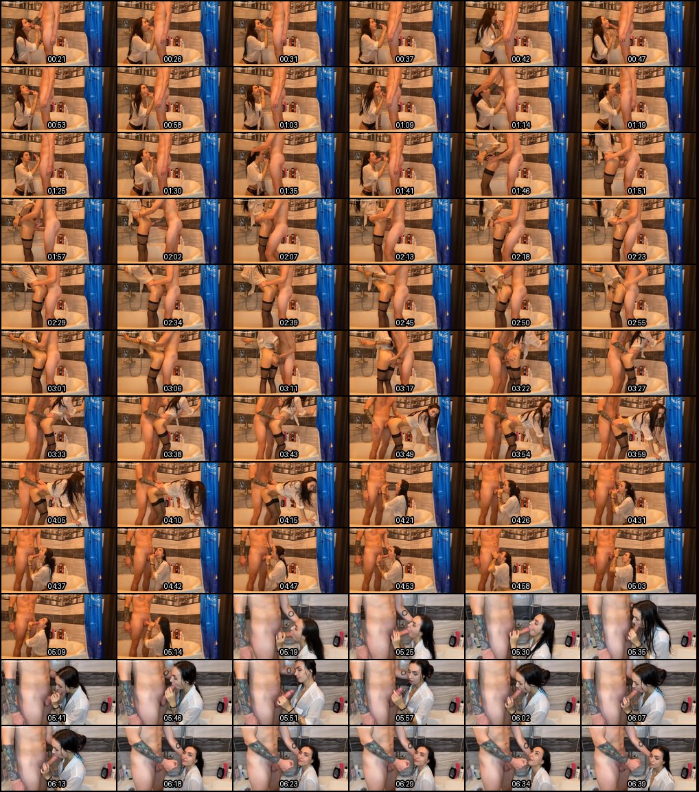 浴室狂欢：丝袜美腿娇妻的激情爆草