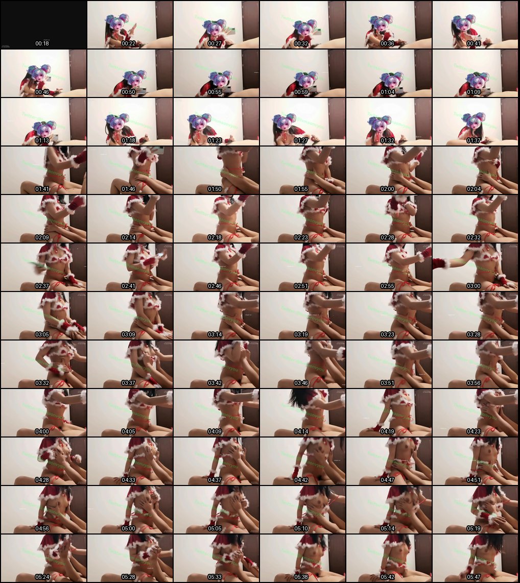 圣诞淫妻惊喜：夹着野男人精液回家，给老公戴顶绿帽！