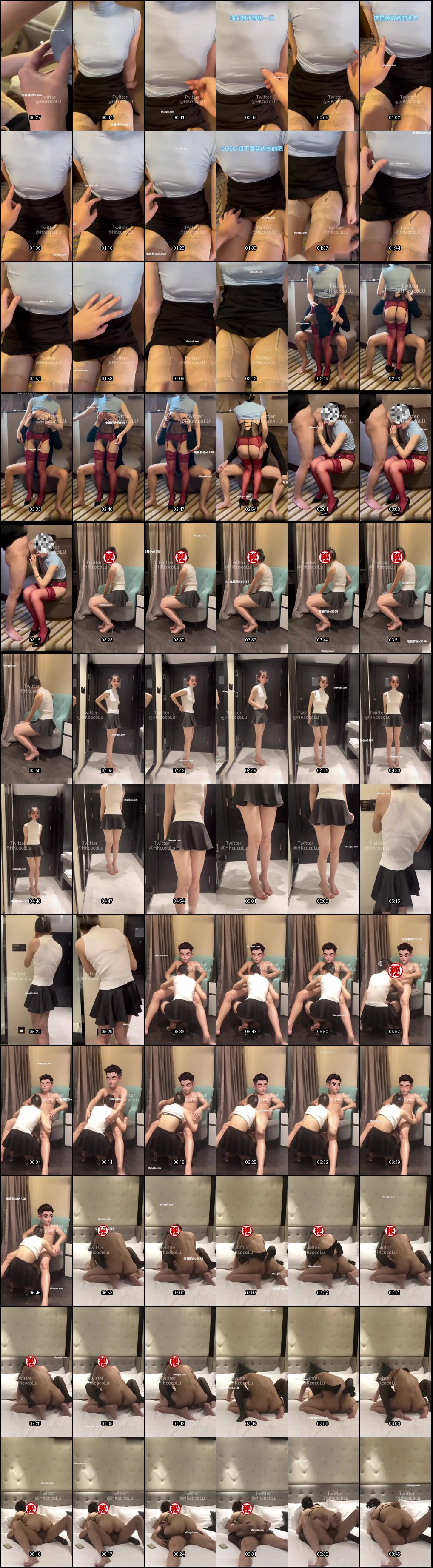 HKcocolu顶级淫妻调教实录：丝袜人妻穿华伦天奴黑丝红丝口交抽插激战