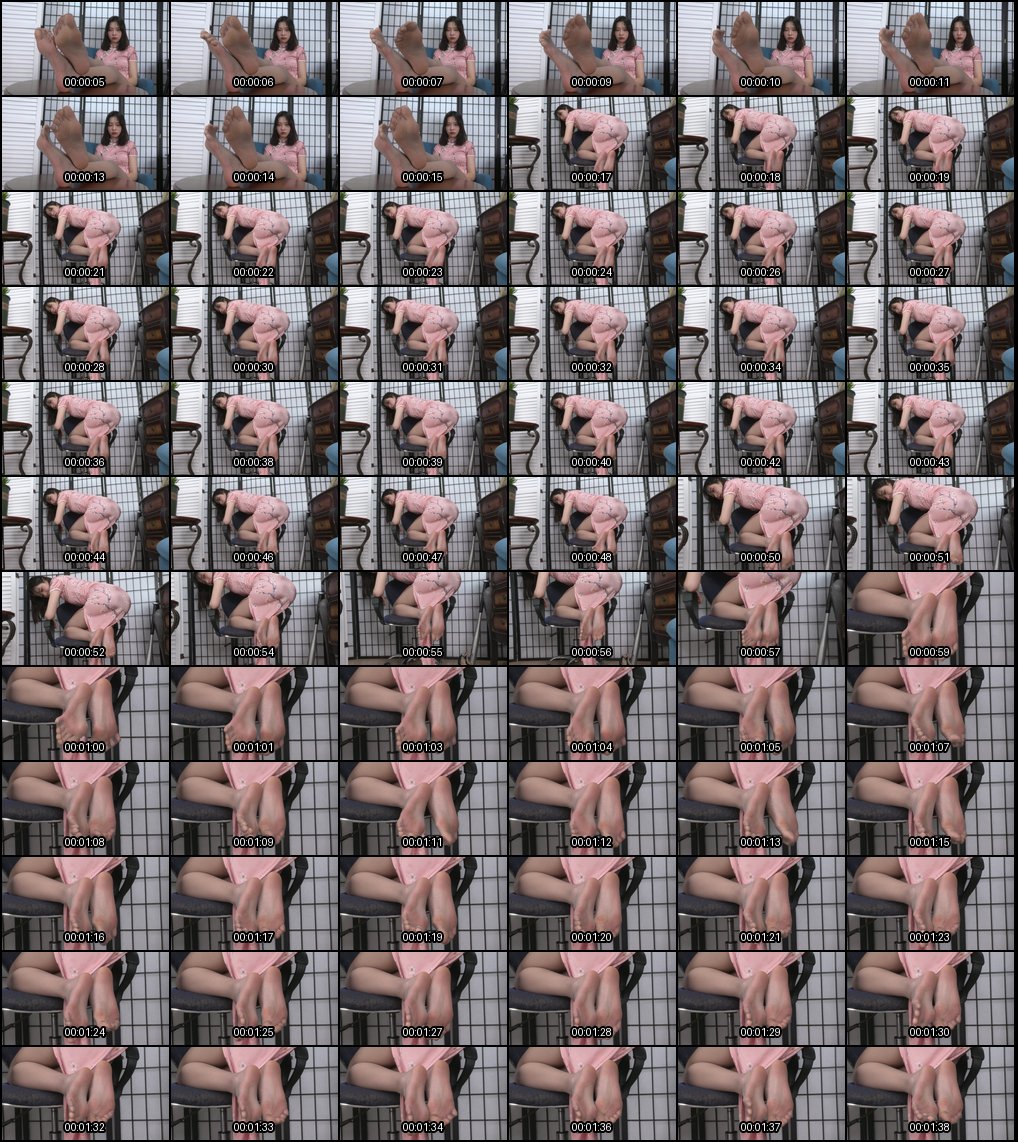 诱人旗袍美女_灰色透明丝袜脚丫撩人展示