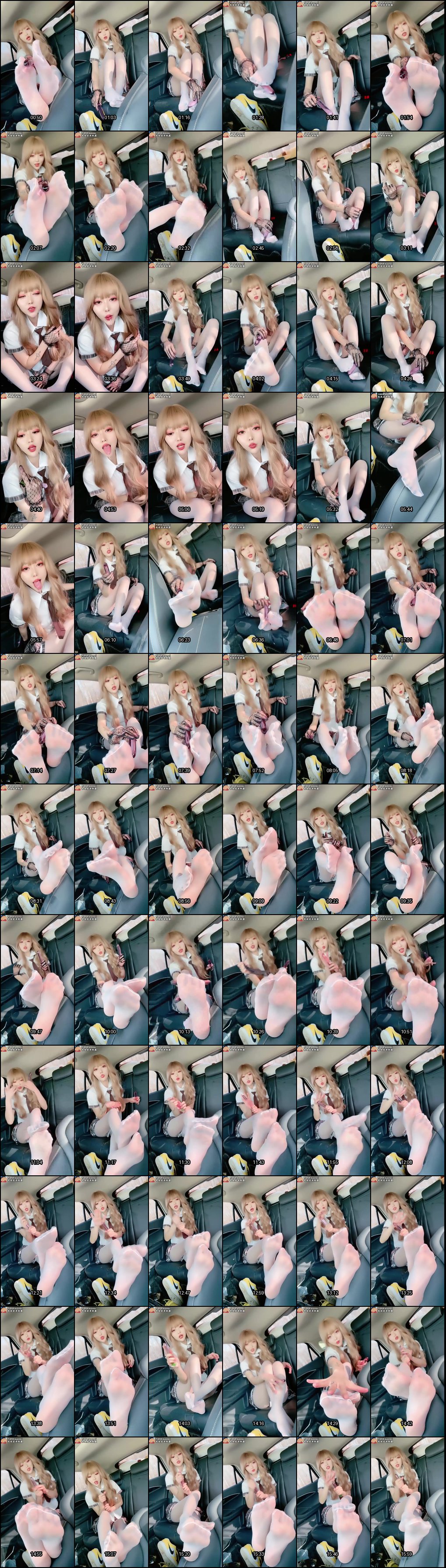 婳宜浅夏JK超薄白丝诱惑：红绿灯倒计时羞辱模拟足交