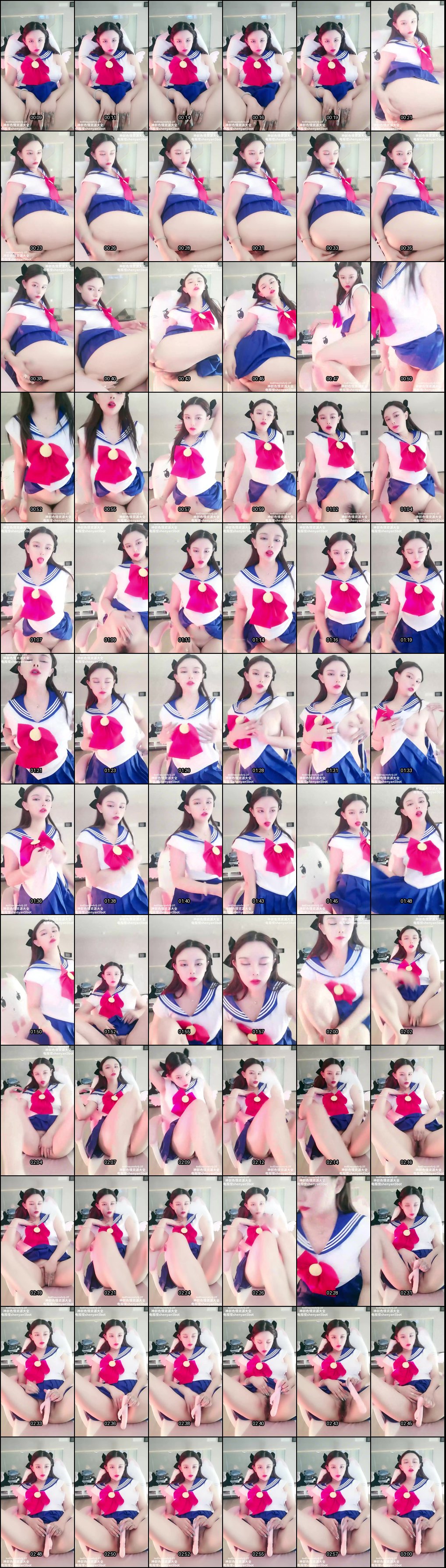 水手服爆乳女主播揉乳自慰高潮：跳蛋挑逗乳头渐胀大完整版