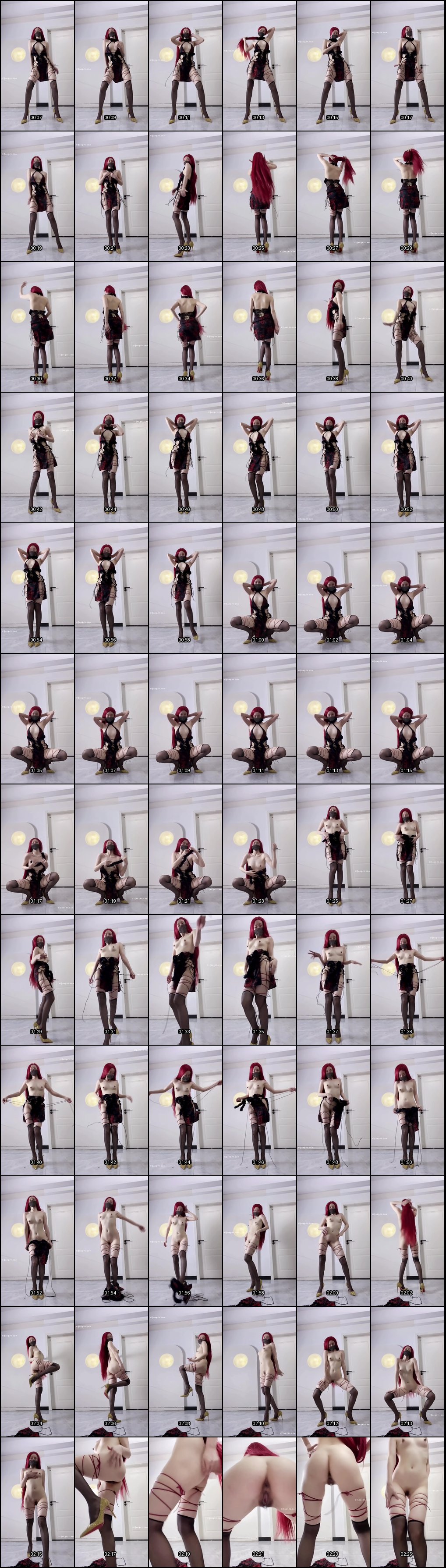 冰冰森高跟鞋控诱惑：性感足部展示