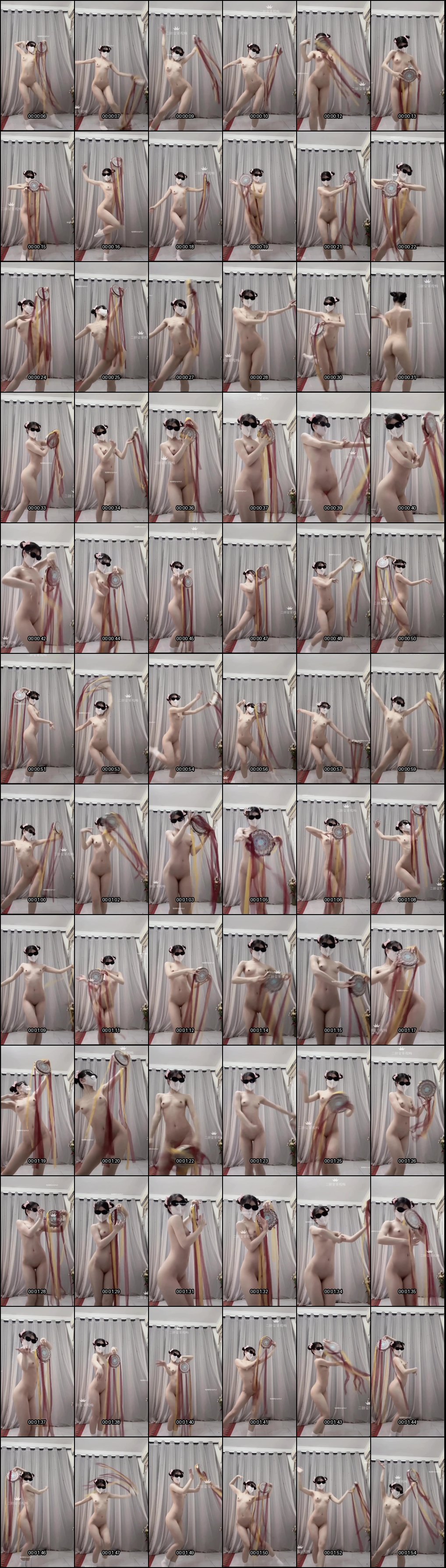 舞蹈专业大胖妹一字马超柔韧_反差大学生身材惊艳