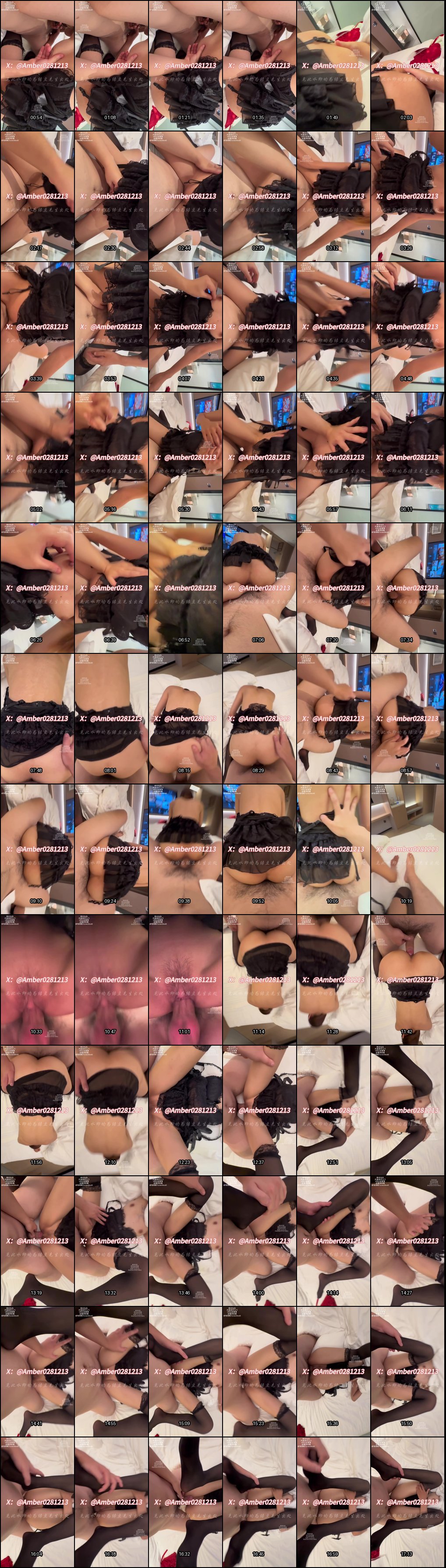 Amber大长腿黑丝诱惑：大二骚女从矜持到淫叫连连，紧致骚穴滚烫难耐！