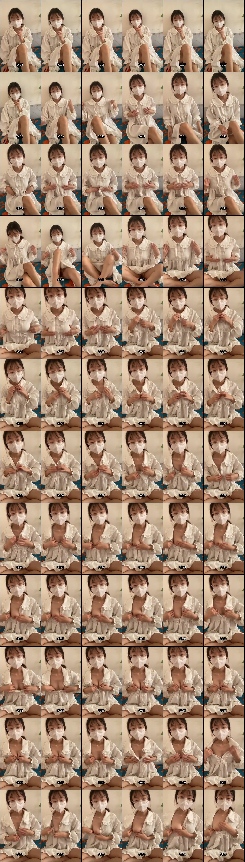 C罩杯眼镜苗条少女反差自慰秀：制服道具双穴齐玩私拍全记录