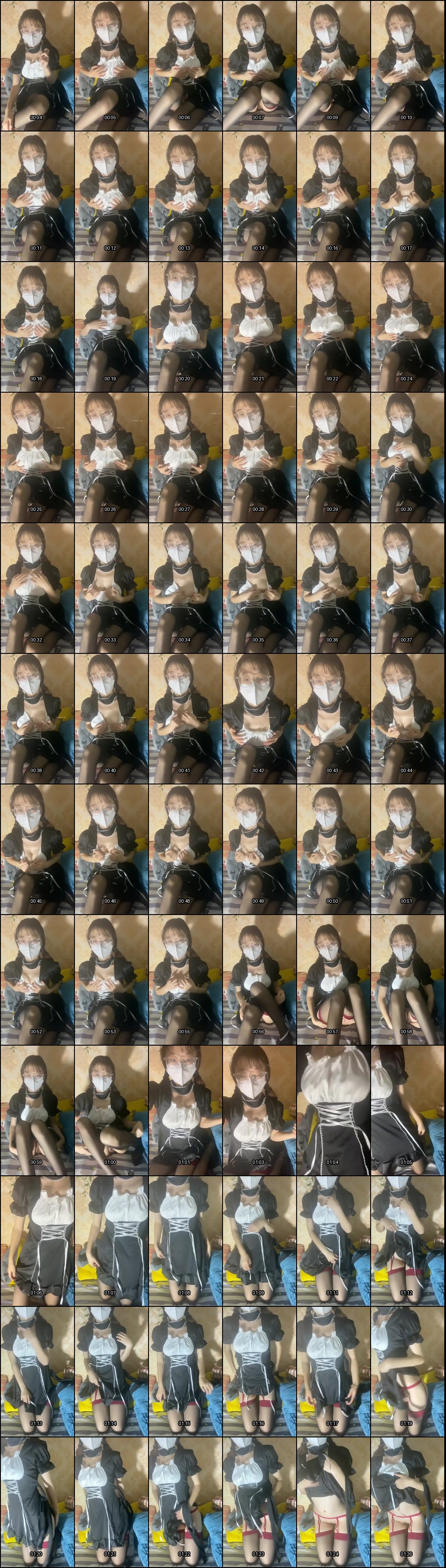 反差学生母狗C杯眼镜少女自慰私拍，各种制服道具脸穴同框超诱惑