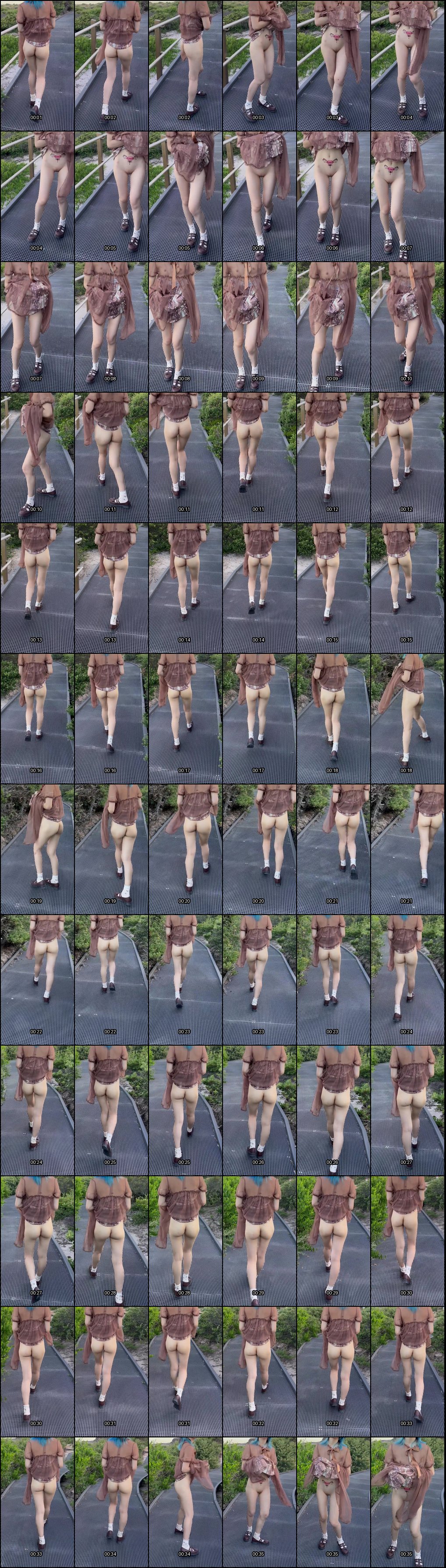 夕暮贫乳少女反差露出：下贱白虎母狗户外自慰内射高潮