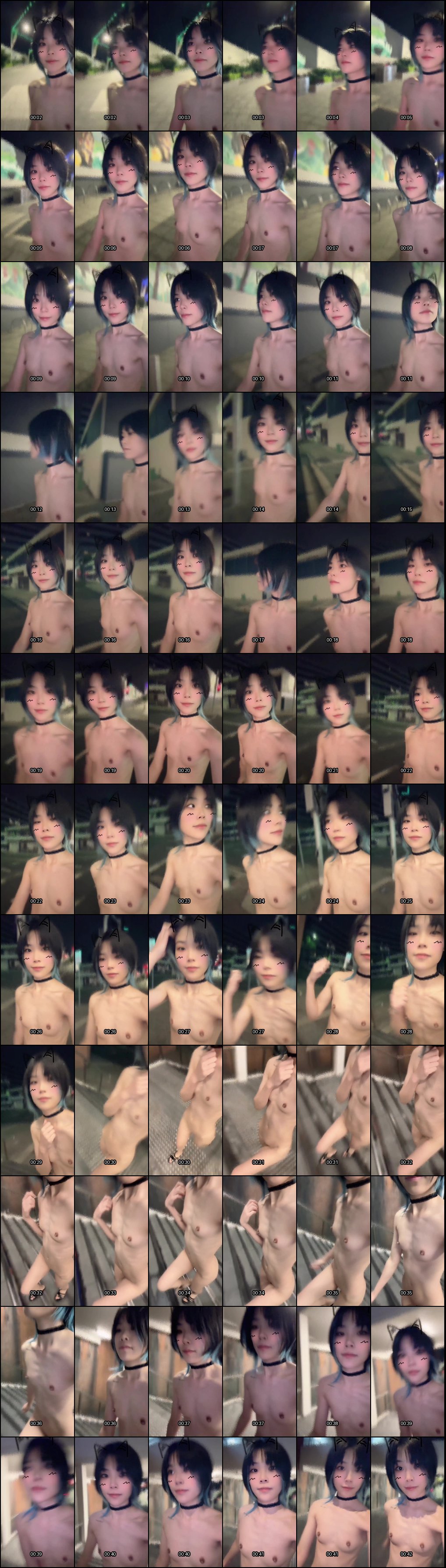 夕暮贫乳少女反差露出：户外自慰内射白虎骚浪高潮