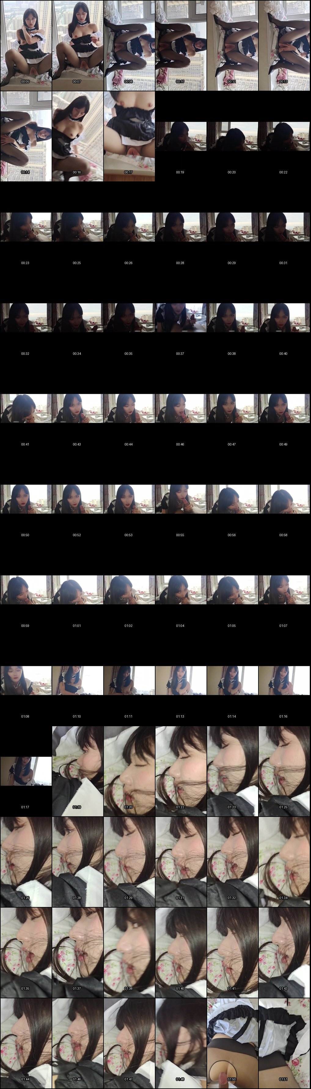 抖音女神焕儿反差母狗实录：开档黑丝女仆完美露脸口交后被金主猛插，132V 8G超值合集