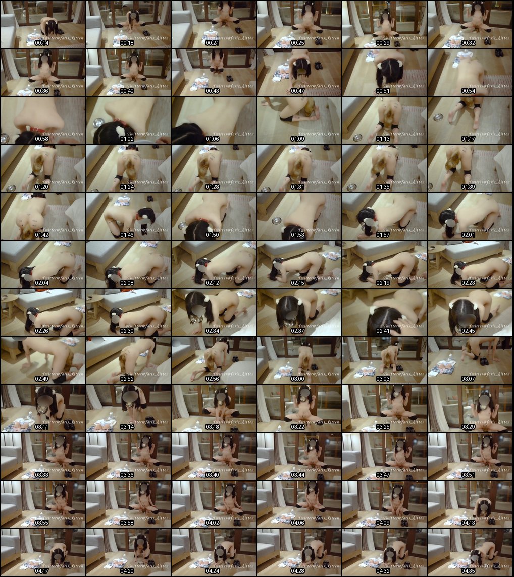 推特反差婊喵型人偶户外自慰露出，SM道具玩法全解析