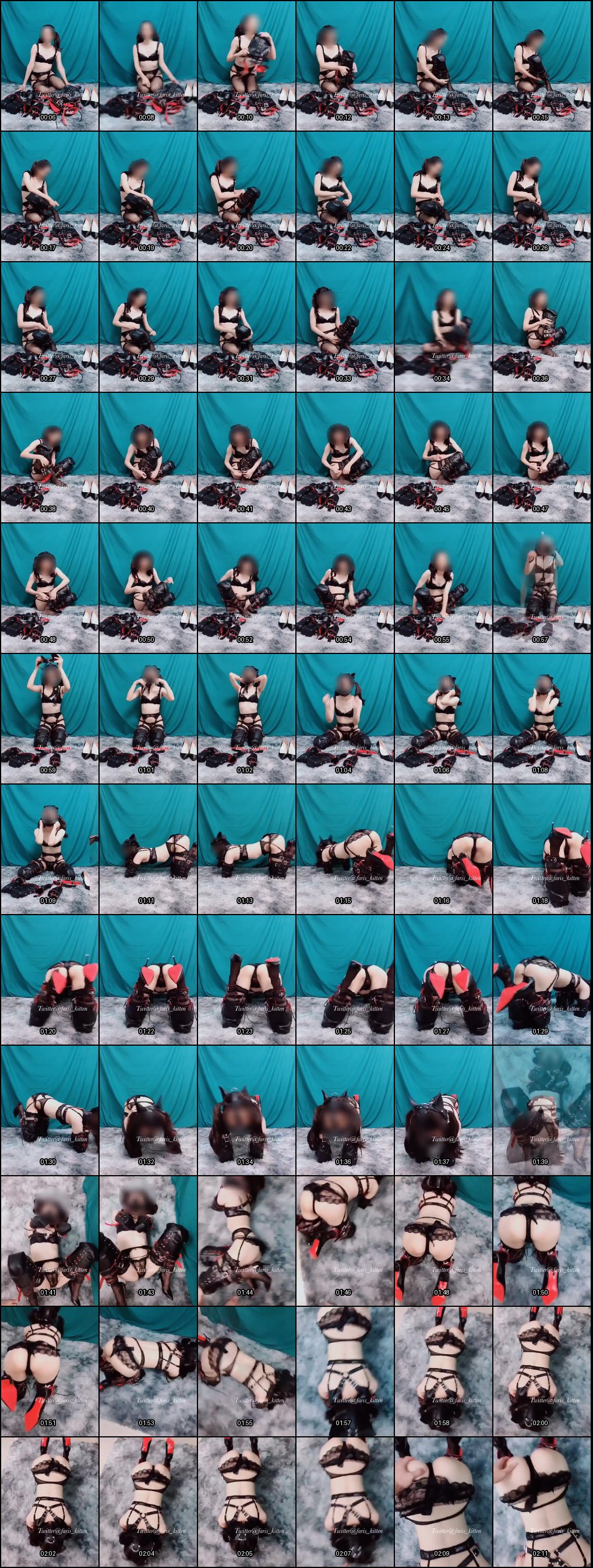 推特喵型人偶反差骚母狗户外自慰露出！SM道具玩法全展示