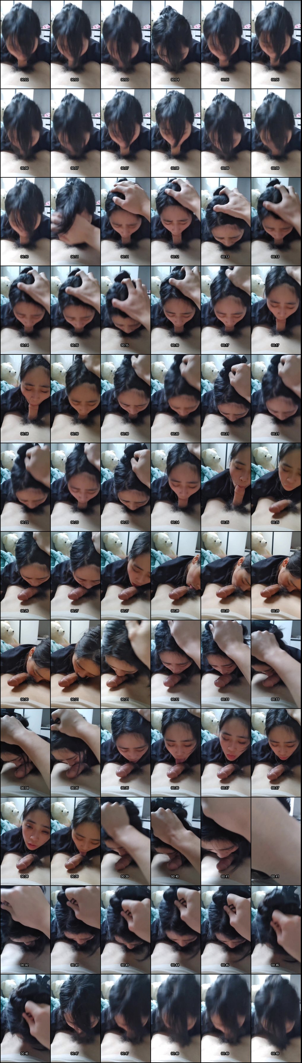 高冷女友变身骚母狗：深喉口爆颜射全过程