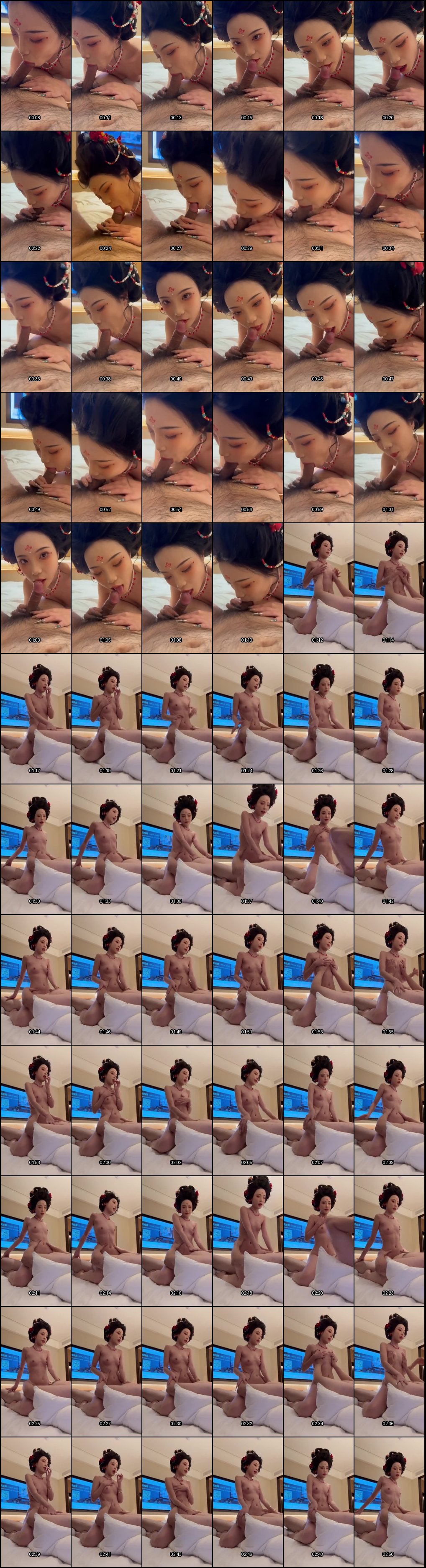 西安音乐学院大一新生反差婊泄密！贵妃女仆装深喉骑乘，梦回大唐榨干土豪精液完整版