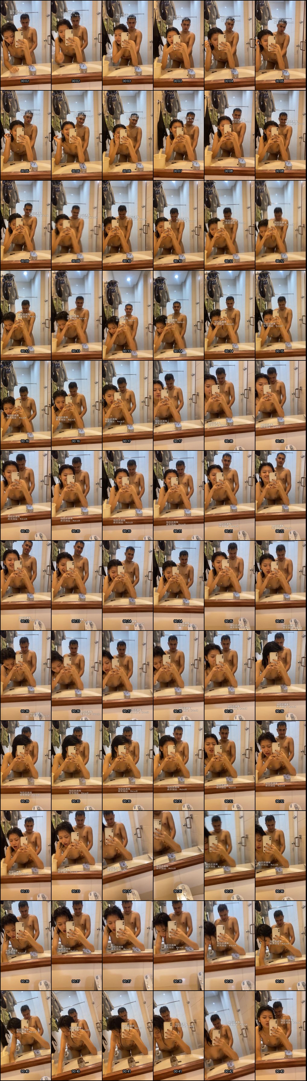 镜中镜像无限反射：后入狂野骚母狗的激情盛宴