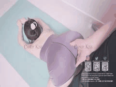 CandyKiss反差嫩模瑜伽裤诱惑 魔鬼身材翘臀暴力后入