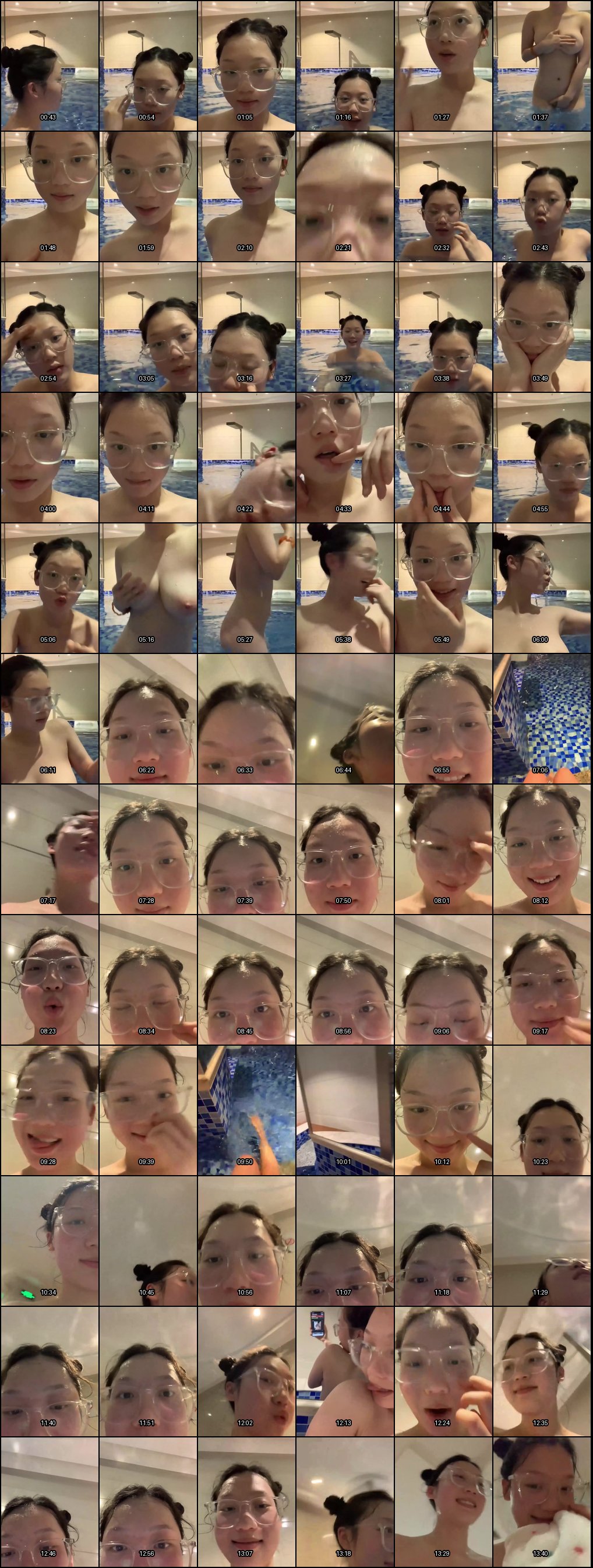 眼镜反差婊主播Cassie巨乳自慰直播诱惑