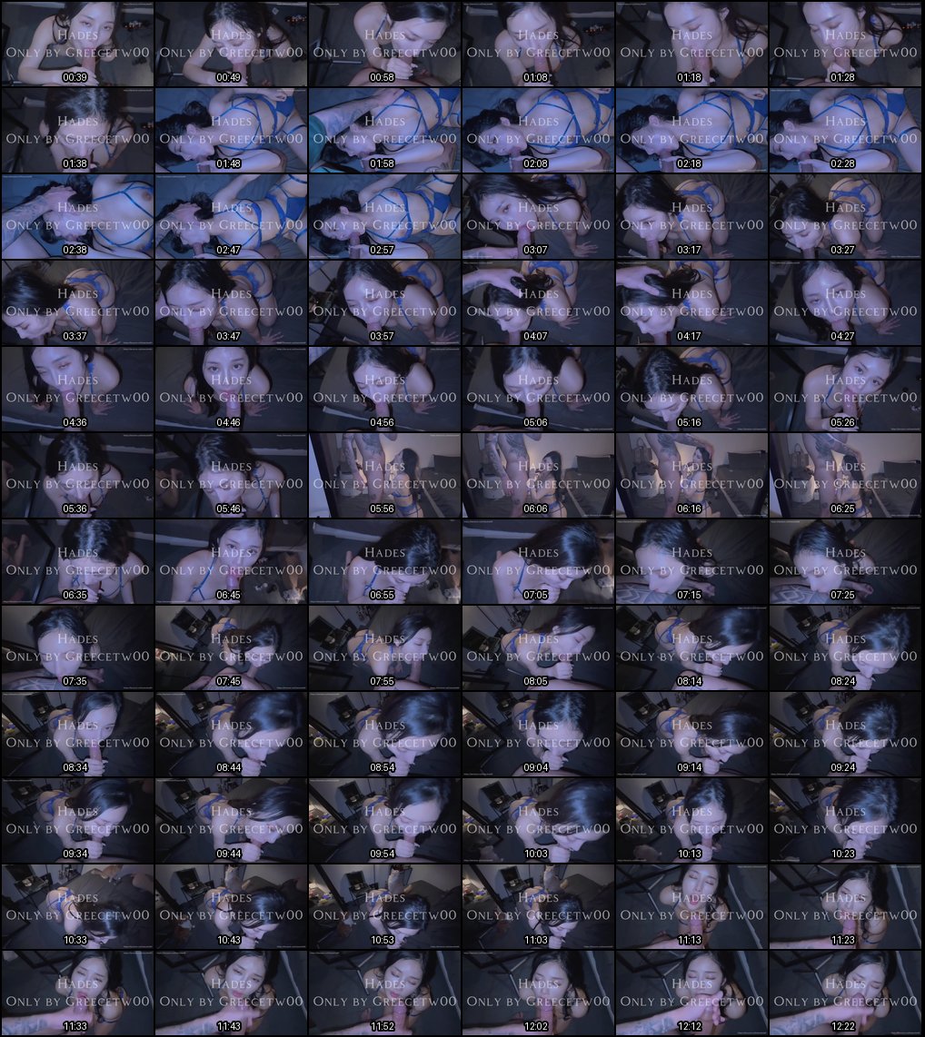 超反差娜娜首次合作！淫荡口交+啪啪双视角，蓝色吊带羞耻抽插