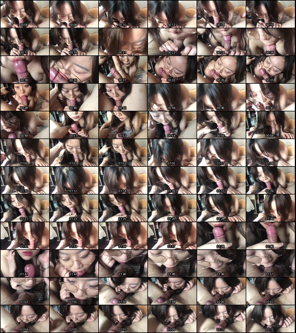 甜美小美女口交技巧：舔蛋蛋诱惑全过程