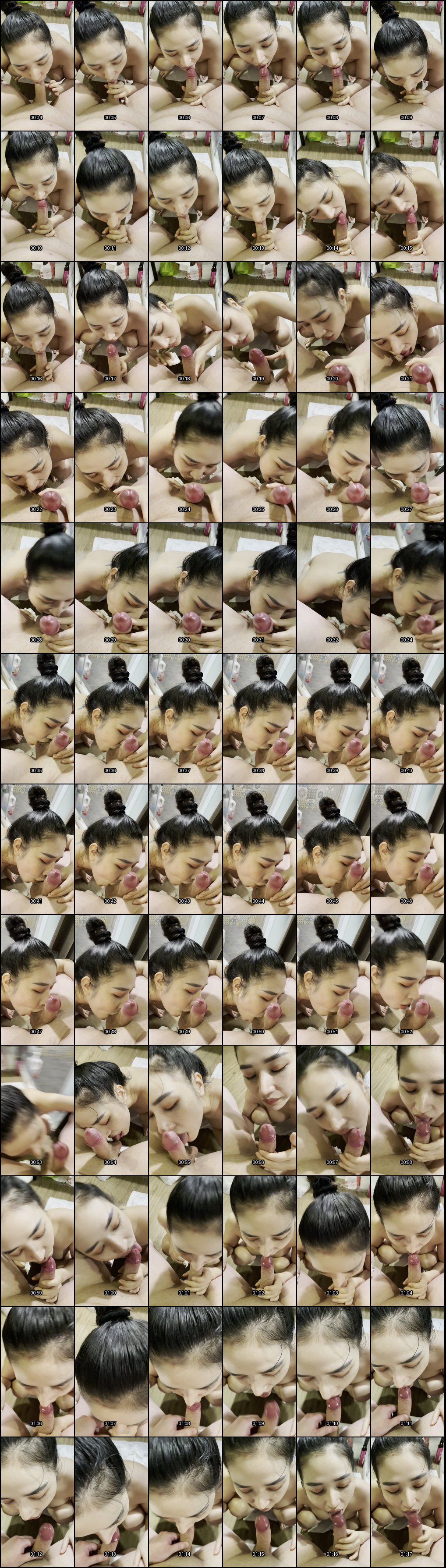 高颜值小姐姐的诱人口交表演