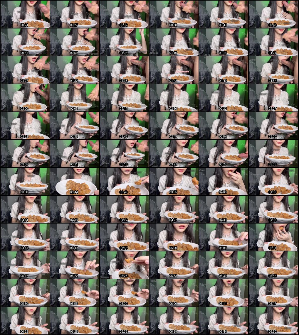 精液炸鸡诱惑：嘴巴撑疼的极致美食play，欢迎推特点单！