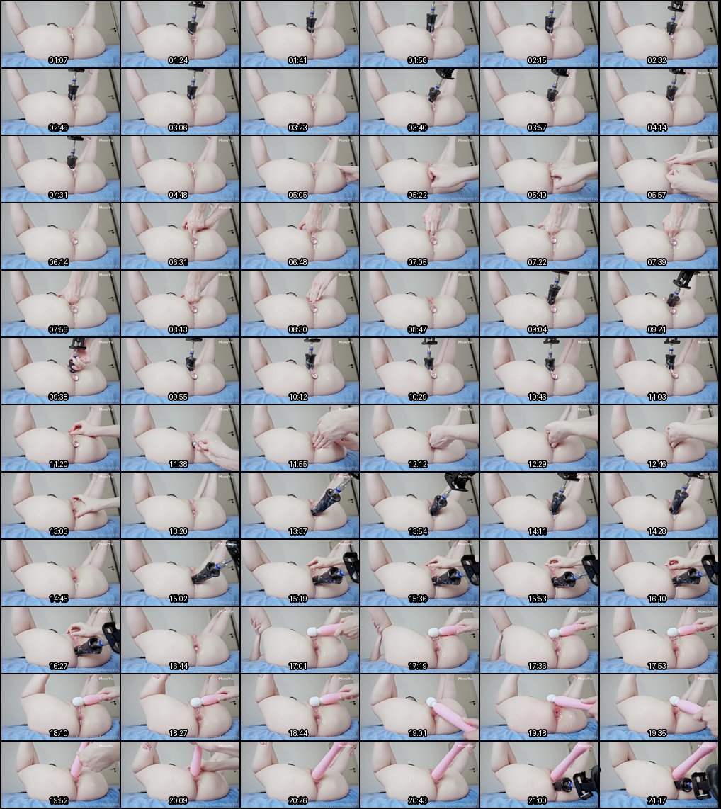 MomoYih小穴被巨型阳具狂野插入的极致快感