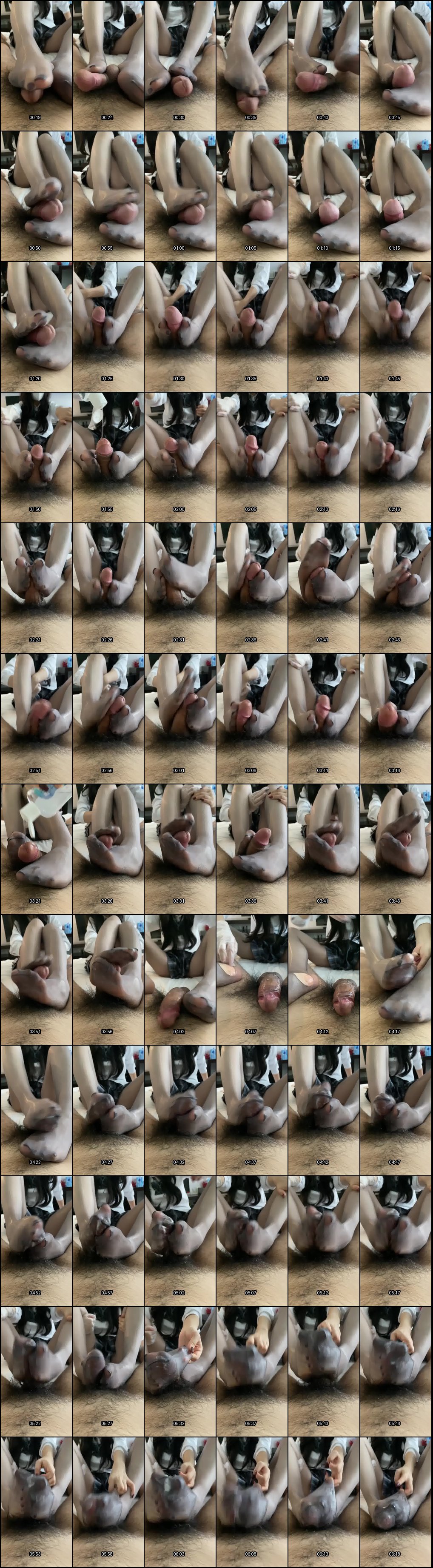 西西Cici长腿灰丝诱惑：油亮足交腿交激情秀