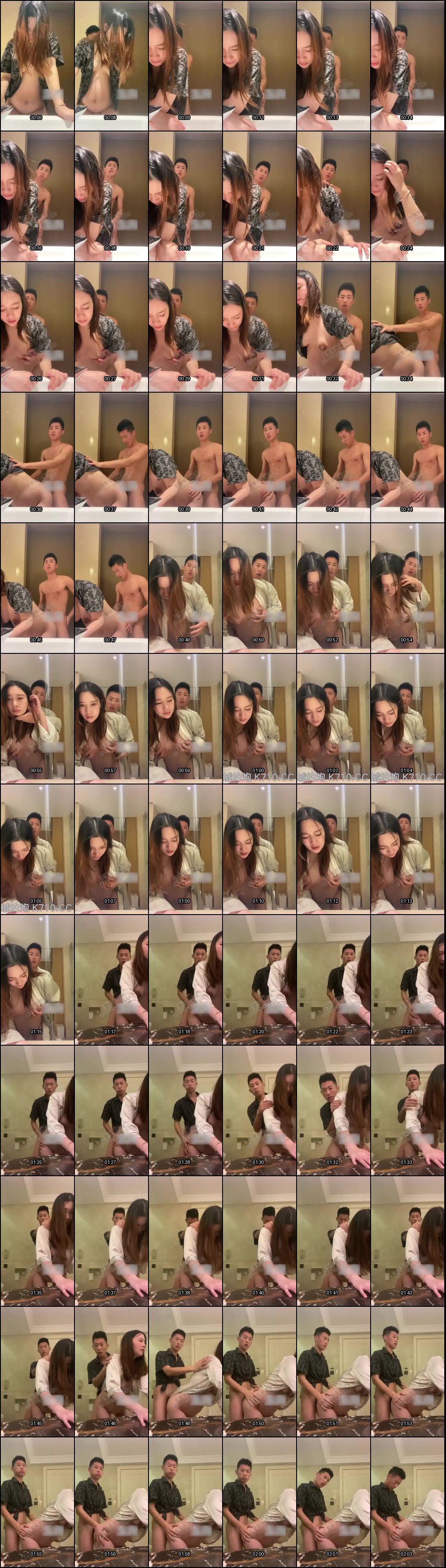 推特富家体育生孟南爆操浴室骚妹！内射怀孕继续玩到外翻逼