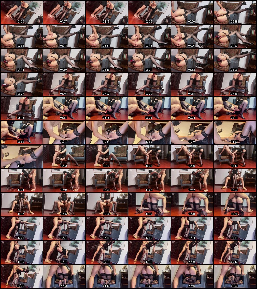 旗袍黑丝高跟美女跳跳羊自慰喷水口交大长腿后入诱惑