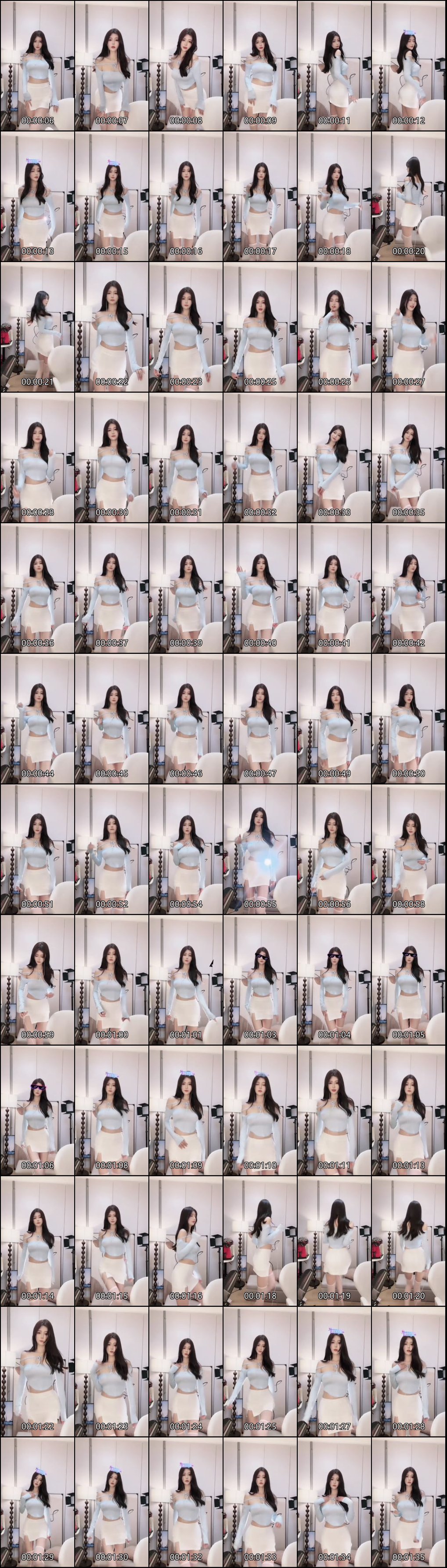 迷人张奶奶瑜伽裤与包臀裙性感舞蹈合集_2