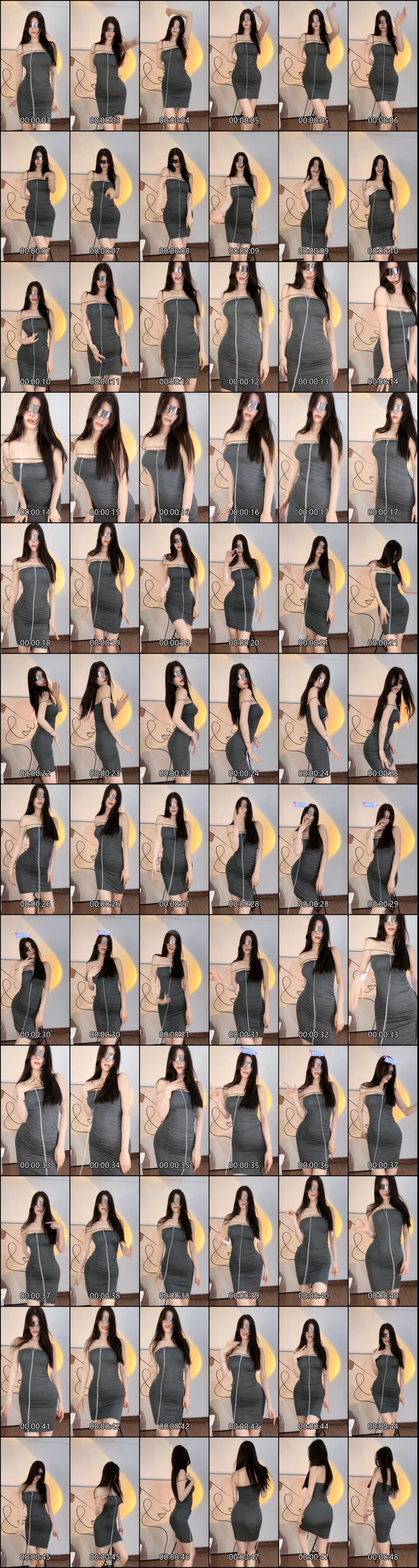 迷人张奶奶瑜伽裤与包臀裙骚舞合集_性感诱惑满满_2