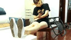 猥琐哥AFire丝足舔脚与足模展示合集2