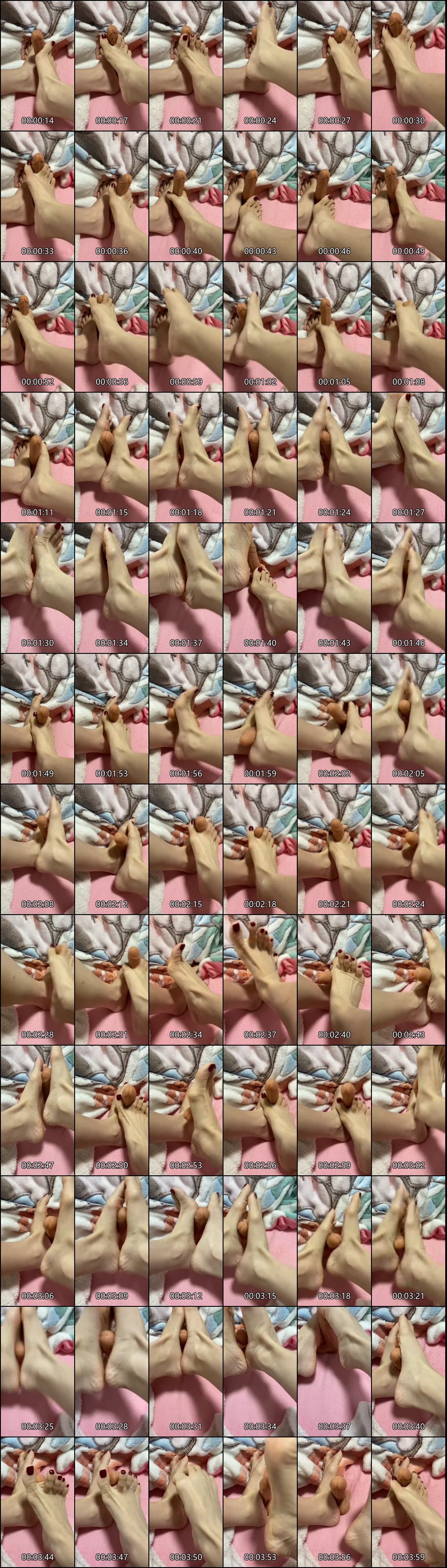 九尾私人定制丝足美腿与双人足交激情合集_1