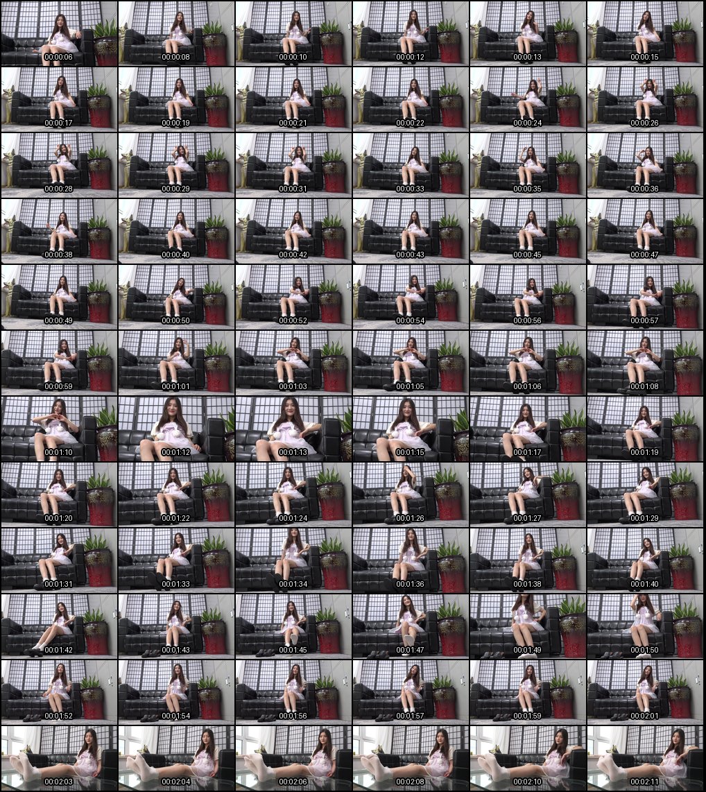 性感连衣纱裙棉袜裸足诱惑秀