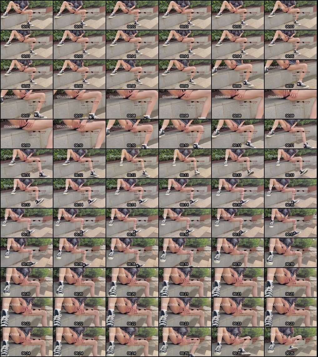 羞耻户外自慰！小母狗被爸爸直播给哥们看，竟湿透一片