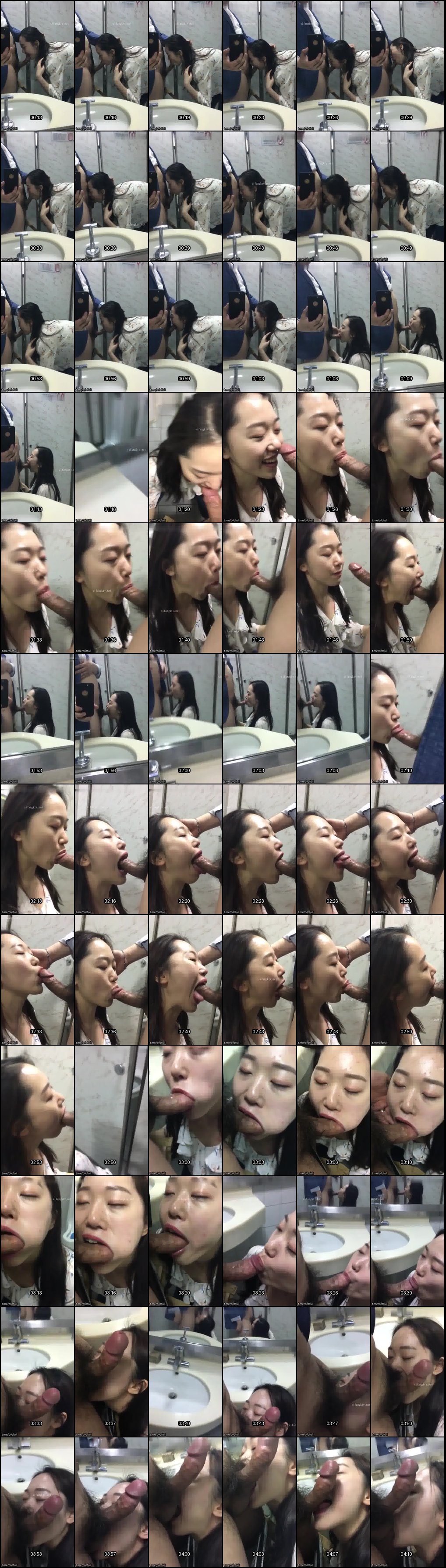 大巴最后一排情侣自拍口爆！超骚妹子认真吃鸡巴还合影，随时随地泻火