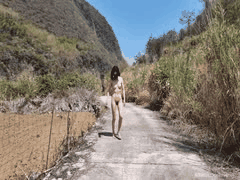 CikaiMoon大胆人前露出，街头刺激暴露秀！