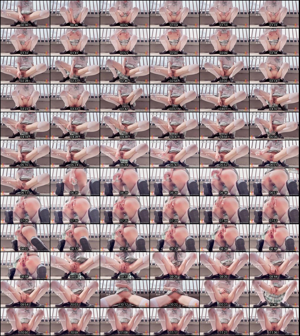 白丝JK户外双洞激战：假阳具猛插爆菊喷水高潮