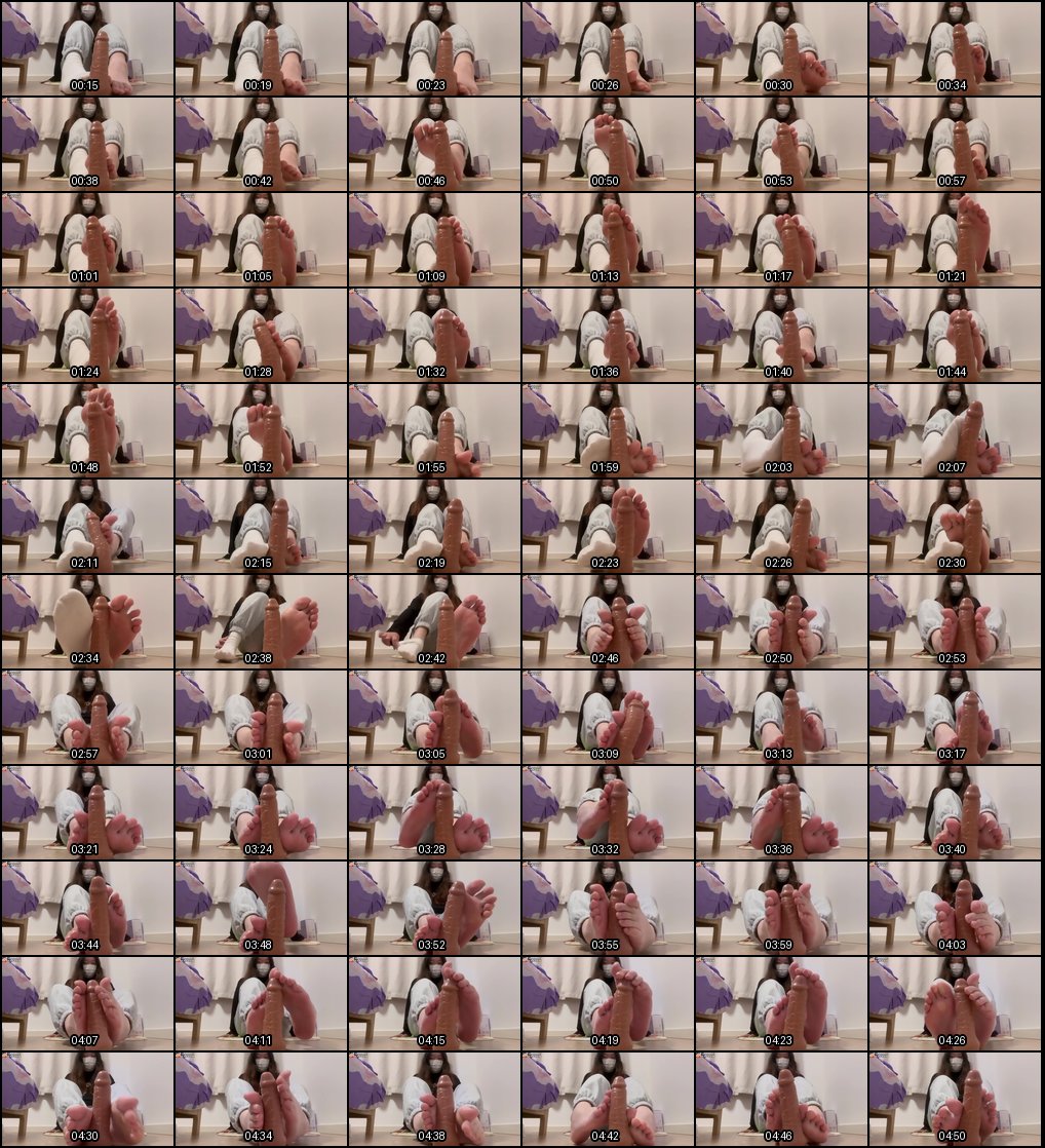 学生妹白袜裸足诱惑，淫语假阳具模拟足交定制视频