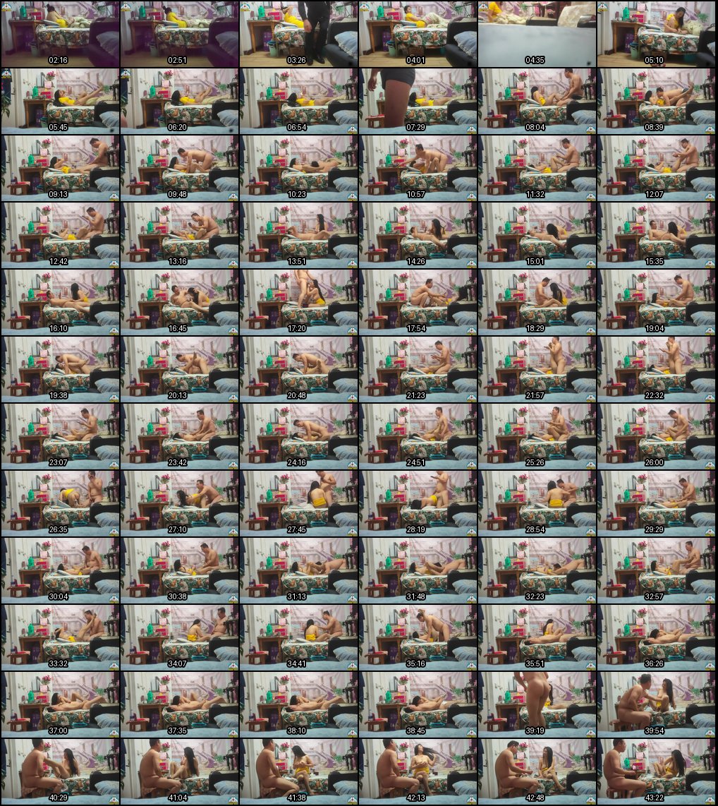 出租屋激战长发黄衣丝袜熟女：欲火焚身半天出不来只能自撸