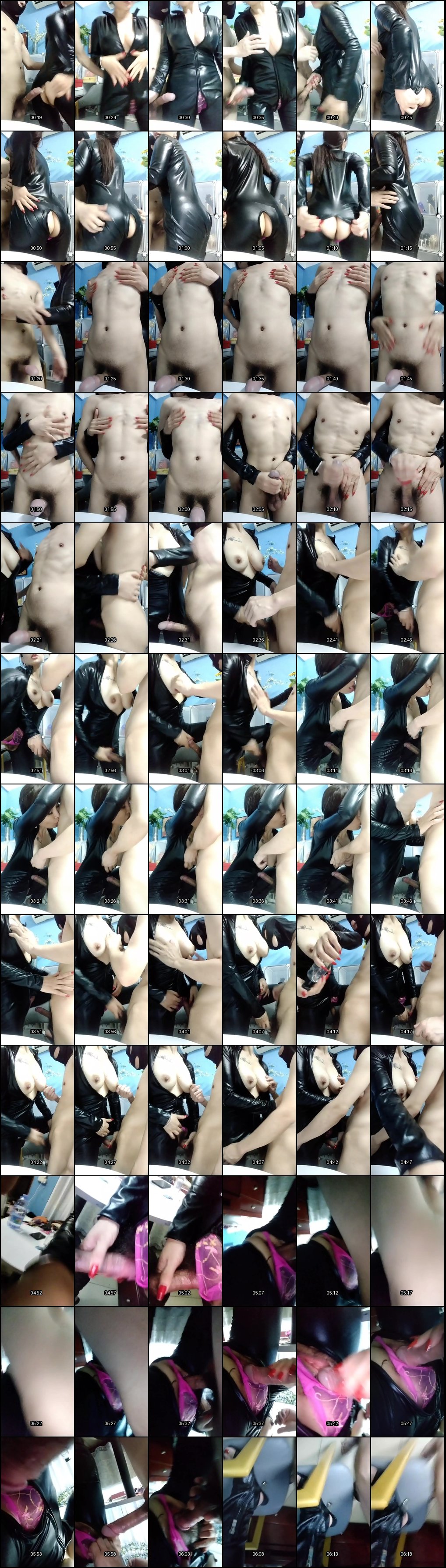 皮衣高跟骚熟女诱惑小鲜肉：洞口挑逗不让进，急得淫水直流欲火焚身