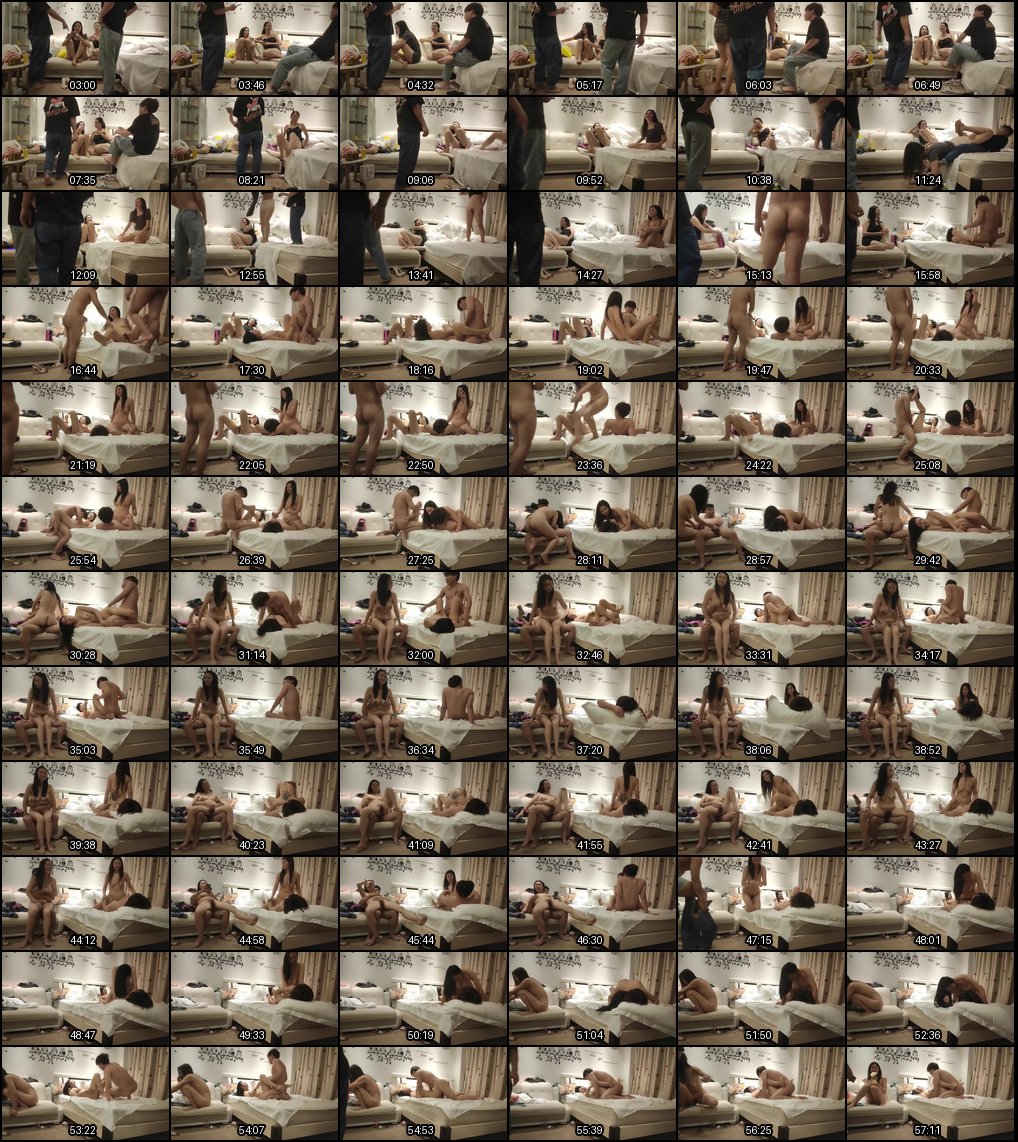 健身熟女阿姨带闺蜜和小鲜肉4P狂欢，花样百出敢玩刺激！