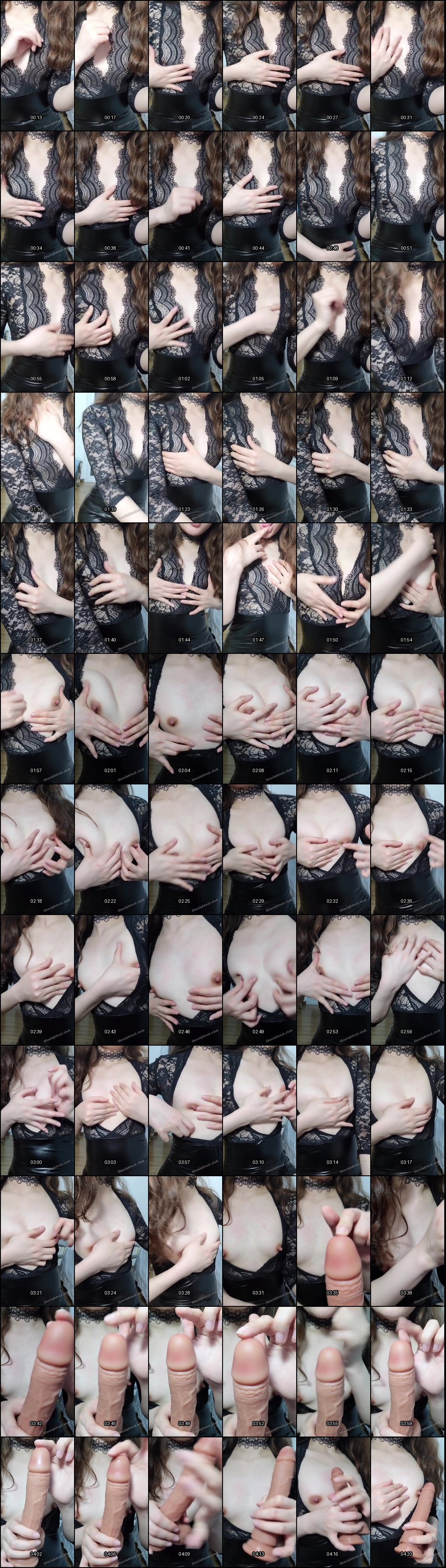 极品熟女闵儿黑丝性感内衣自慰，身材火辣诱人