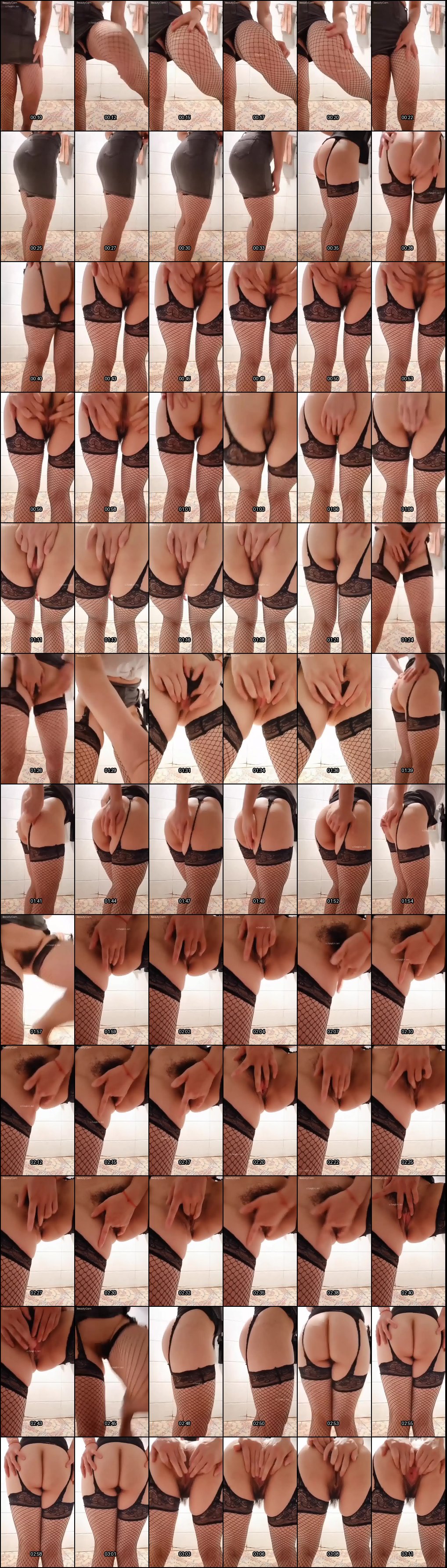 抖音微胖熟女大尺度福利：丰满肥臀诱惑，手指插入骚穴淫水直流