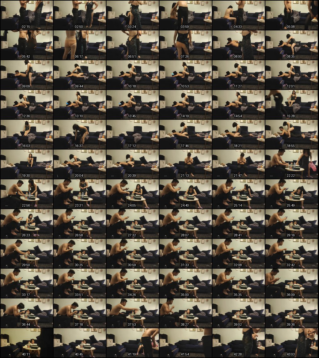 丰满白皙熟女大姐被小鲜肉无套猛操，从沙发到窗边腿软虚脱