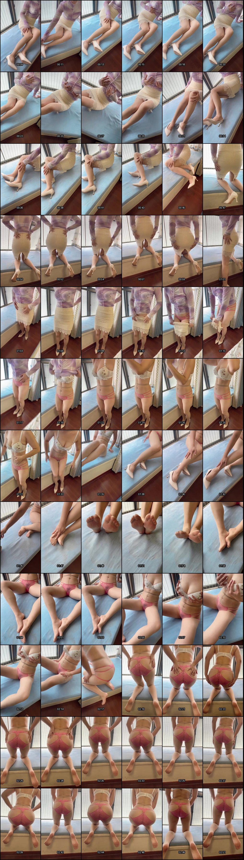 气质熟女丝足大尺度诱惑：丁字裤紧勒美腿骚穴，丝袜无内满满挑逗欲火